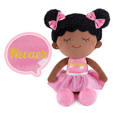 Cargar imagen en el visor de la galería, OUOZZZ Personalized Deep Skin Tone Plush Doll D - Pink