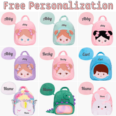 OUOZZZ Personalized Baby Doll + Backpack Combo Gift Set