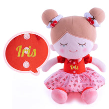 Ladda upp bild till gallerivisning, Personalizedoll Personalized Girl Doll + Optional Backpack Iris Cherry Doll / Only Doll