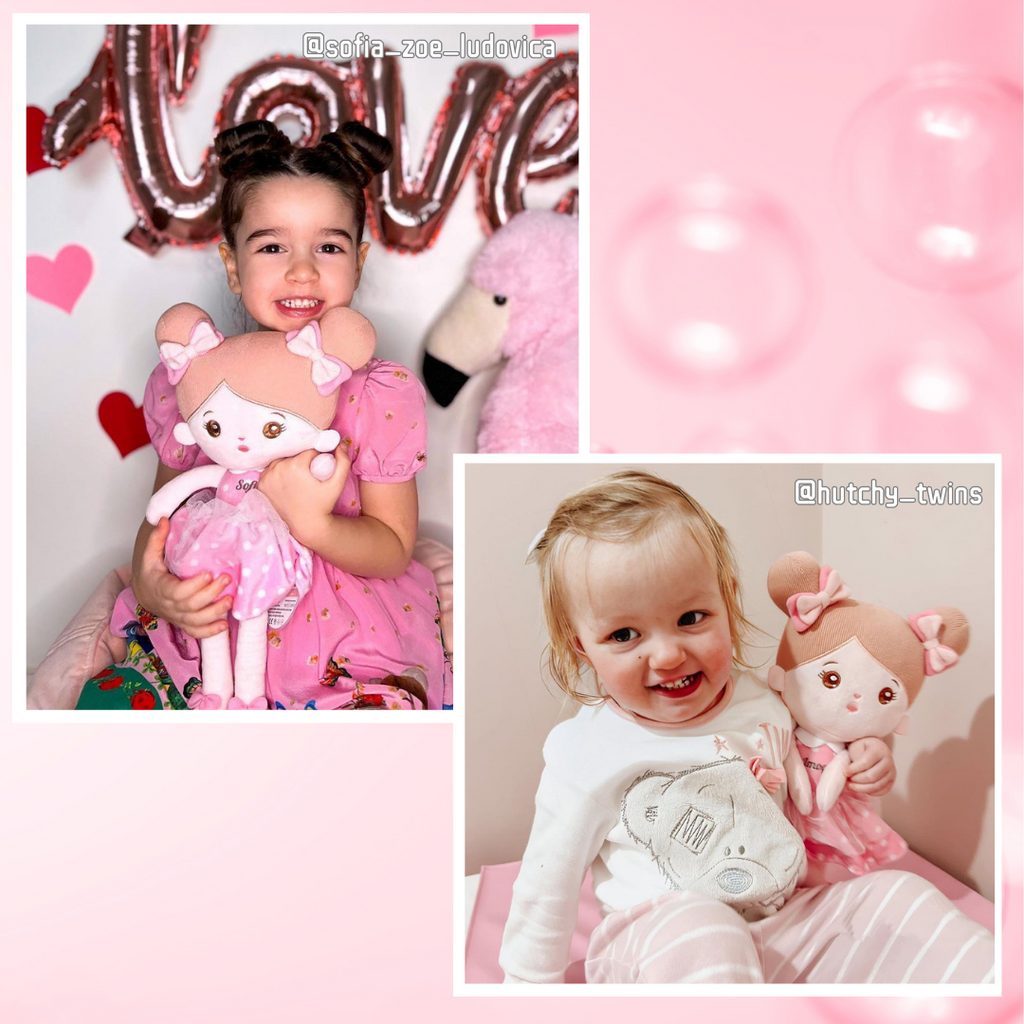 Personalized Sweet Pink Girl Doll