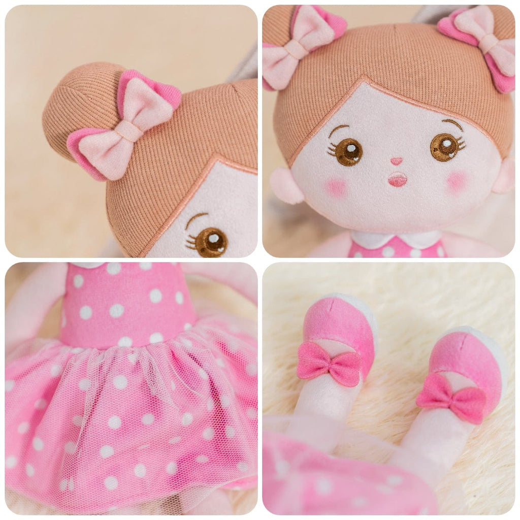 OUOZZZ Personalized Sweet Pink Doll Abby Pink