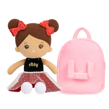 Laden Sie das Bild in den Galerie-Viewer, Personalized Baby Girl Doll and Matching Backpack