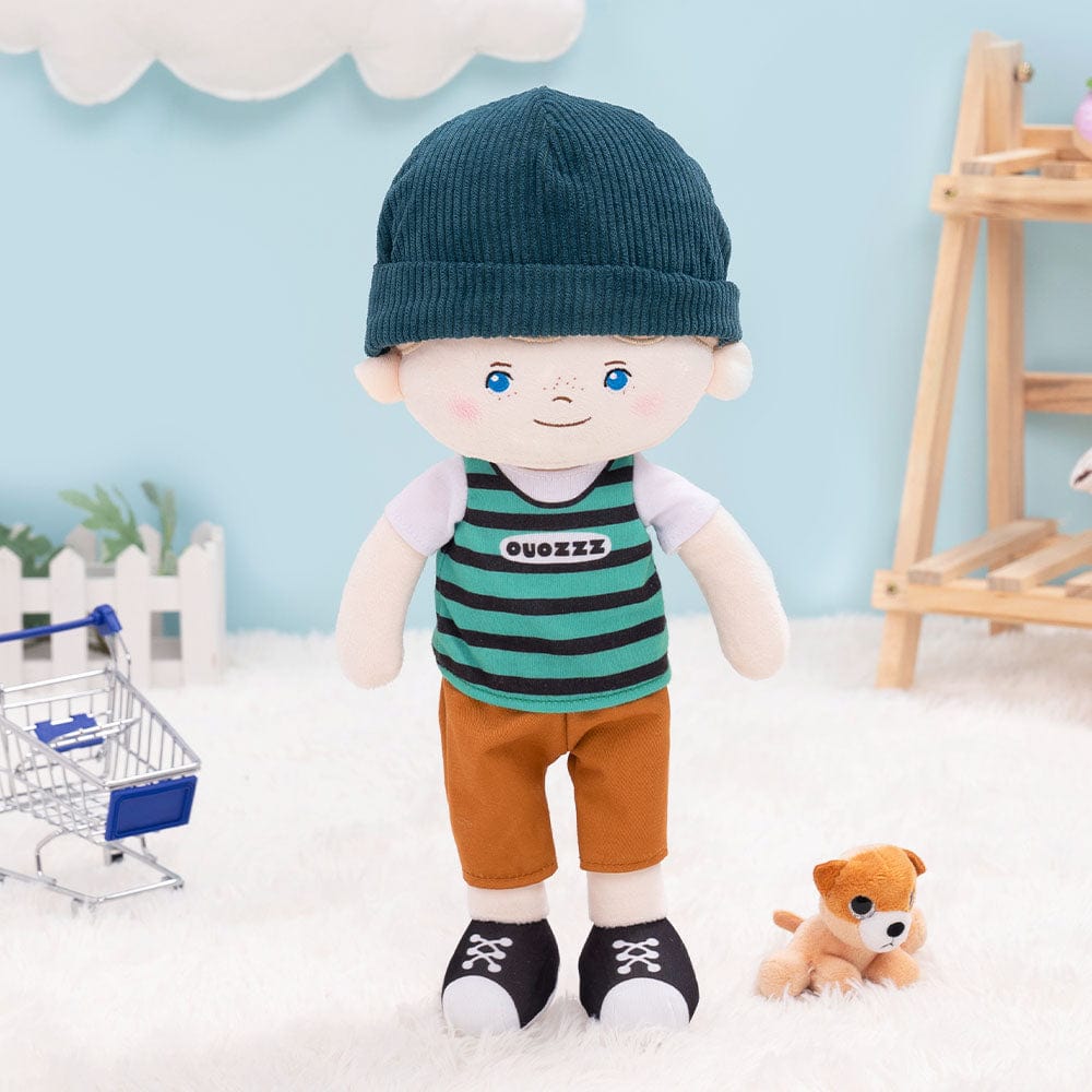 Baby s first cute boy doll customized Blue Eyes Freckle Face Boy Doll for 6 month Ouozzz Ouozzzshop