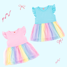 Charger l&#39;image dans la galerie, OUOZZZ Rainbow Baby Dress